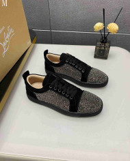 Christian Louboutin Louis Junior Men's Strass Casual Shoes