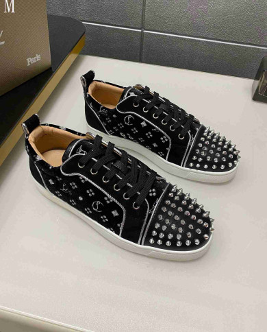 Christian Louboutin Louis Junior Orlato Men's Spiked Casual Shoes
