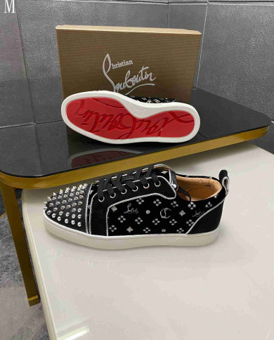 Christian Louboutin Louis Junior Orlato Men's Spiked Casual Shoes