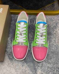 Christian Louboutin Fun Vieira Men's Colorblock Casual Shoes