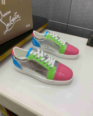 Christian Louboutin Fun Vieira Men's Colorblock Casual Shoes