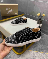 Christian Louboutin Louis Junior Orlato Men's Spiked Casual Shoes