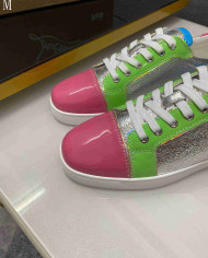 Christian Louboutin Fun Vieira Men's Colorblock Casual Shoes