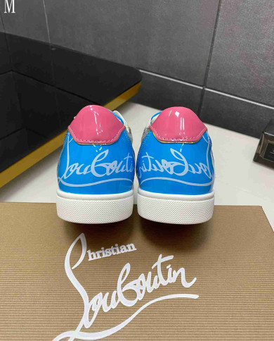 Christian Louboutin Fun Vieira Men's Colorblock Casual Shoes