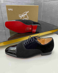 Christian Louboutin Red Sole Spliced Oxford Dress Shoes