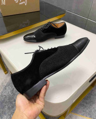 Christian Louboutin Red Sole Spliced Oxford Dress Shoes