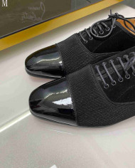 Christian Louboutin Red Sole Spliced Oxford Dress Shoes