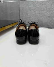 Christian Louboutin Red Bottom Men's Glossy Leather Business Formal Dress Shoes