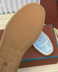 Loro Piana Men's Suede Mesh Sneakers