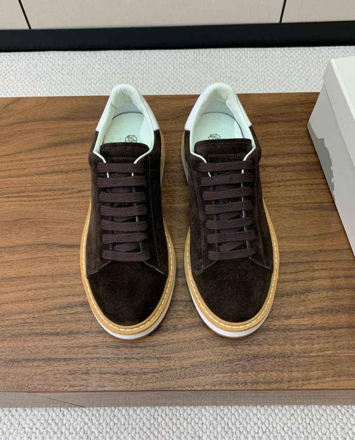 Brunello Cucinelli Men's Suede Casual Shoes