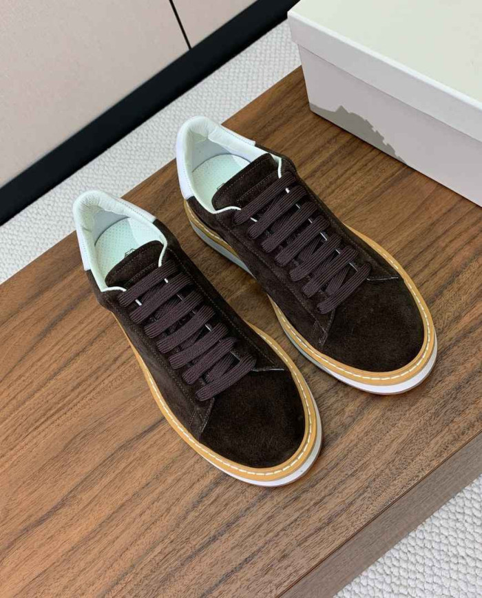 Brunello Cucinelli Men's Suede Casual Shoes