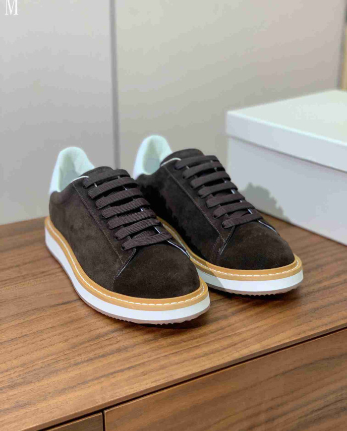 Brunello Cucinelli Men's Suede Casual Shoes