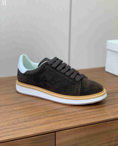 Brunello Cucinelli Men's Suede Casual Shoes
