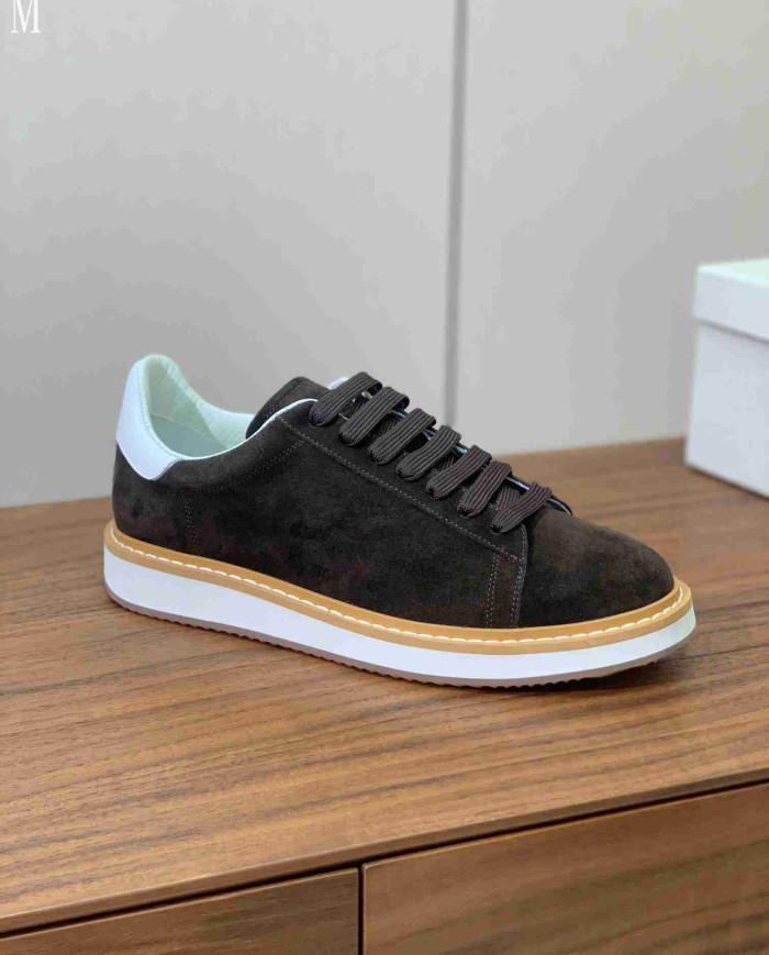 Brunello Cucinelli Men's Suede Casual Shoes