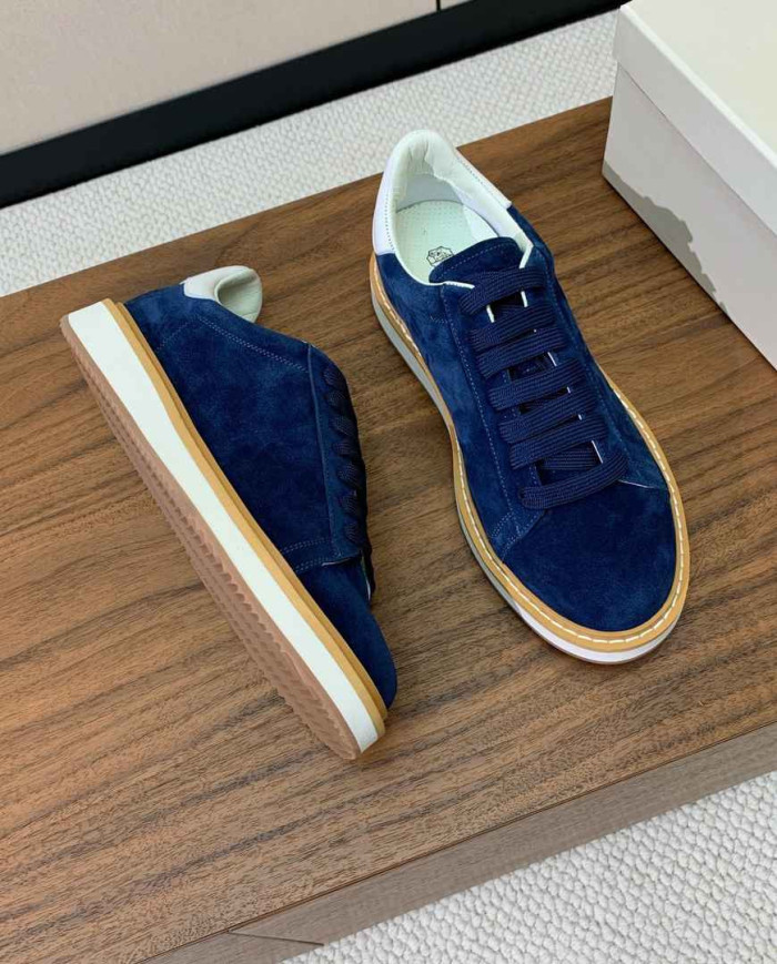 Brunello Cucinelli Men's Suede Casual Shoes