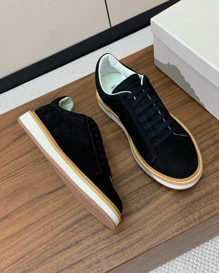 Brunello Cucinelli Men's Suede Casual Shoes