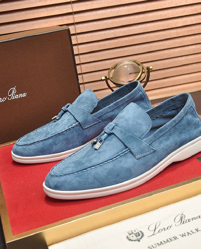 Lora Piana Couple style business loafers cowhide