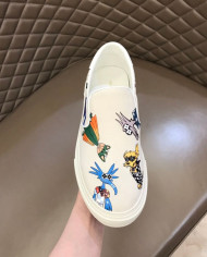 Louis Vuitton Printed Slip On Loafers