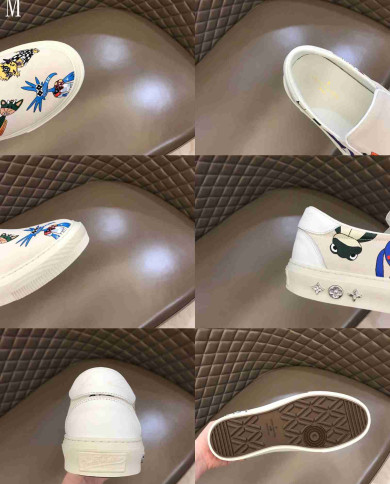 Louis Vuitton Printed Slip On Loafers