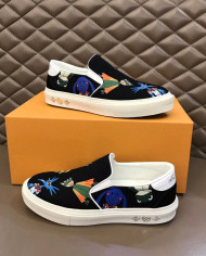 Louis Vuitton Printed Slip On Loafers
