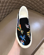 Louis Vuitton Printed Slip On Loafers