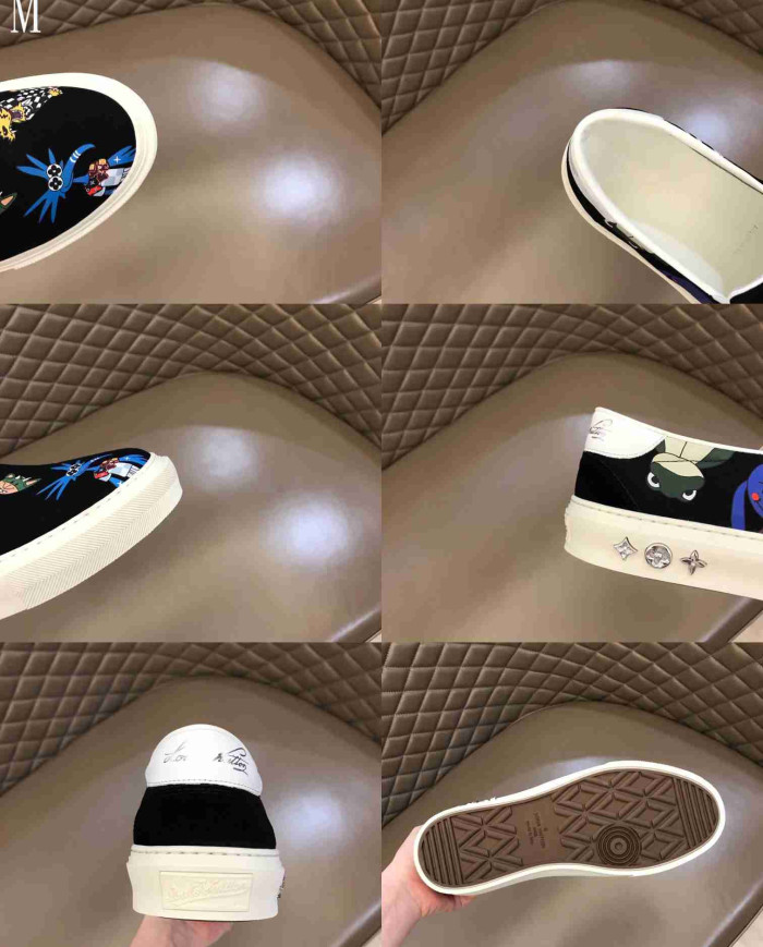 Louis Vuitton Printed Slip On Loafers