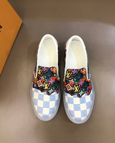 Louis Vuitton Damier Print Transparent Sole Casual Skate Shoes