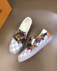 Louis Vuitton Damier Print Transparent Sole Casual Skate Shoes