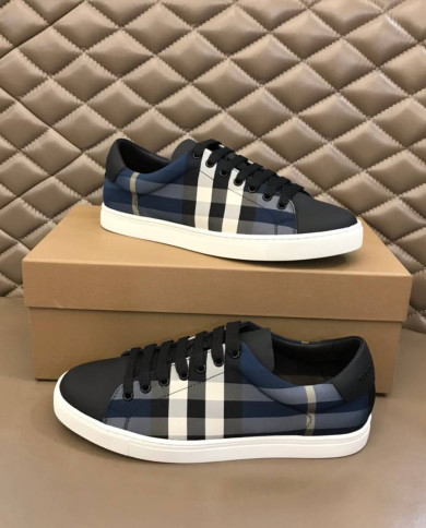 Burberry Check Pattern Casual Shoes