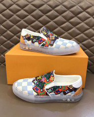 Louis Vuitton Damier Print Transparent Sole Casual Skate Shoes