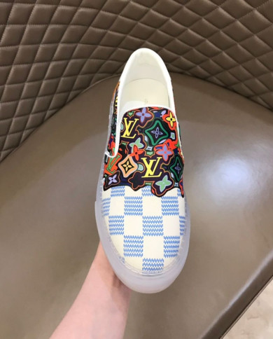 Louis Vuitton Damier Print Transparent Sole Casual Skate Shoes