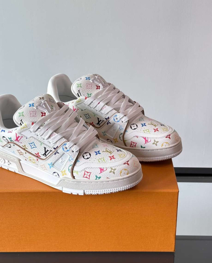 Louis Vuitton LV Trainer Multicolor Monogram Casual Sneakers