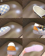 Louis Vuitton Damier Print Transparent Sole Casual Skate Shoes