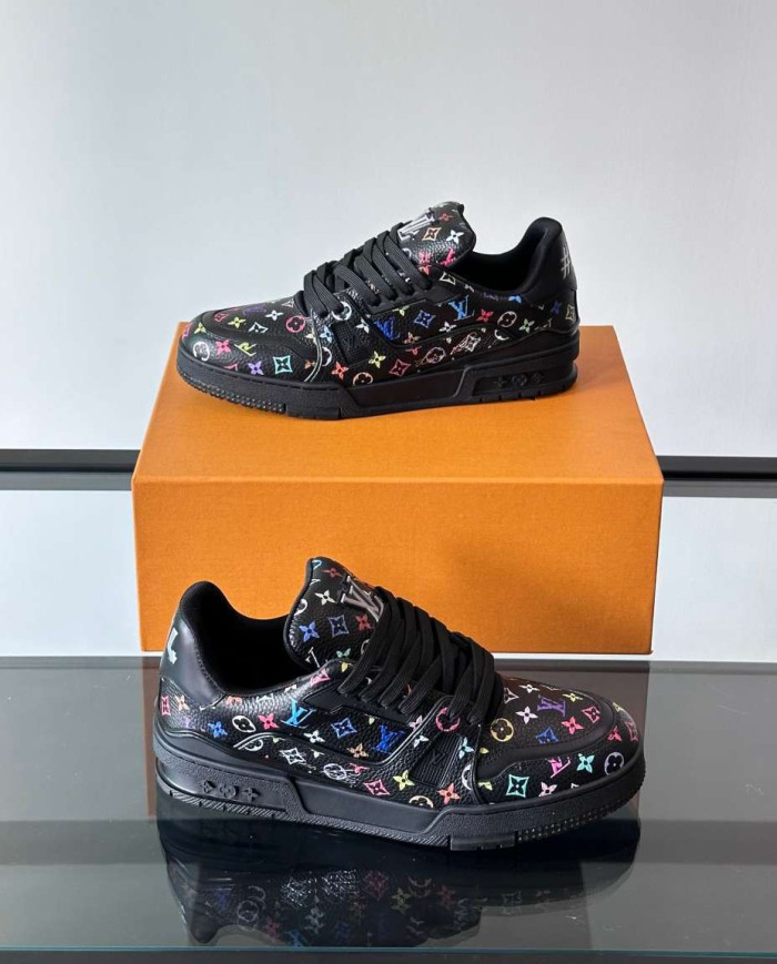 Louis Vuitton LV Trainer Multicolor Monogram Casual Sneakers