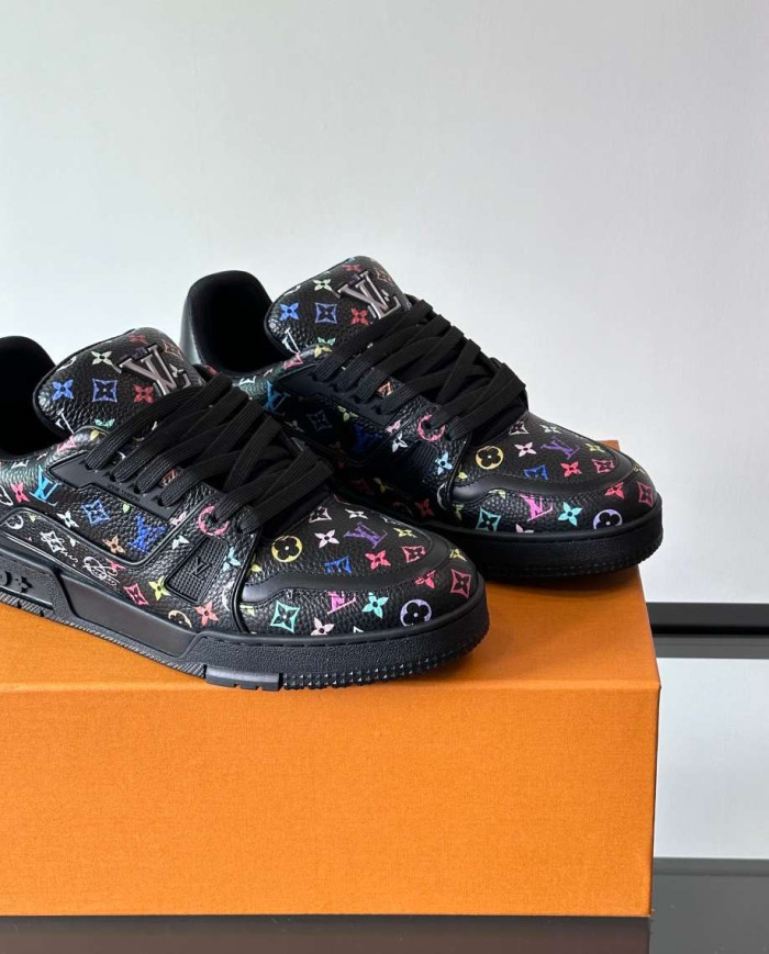 Louis Vuitton LV Trainer Multicolor Monogram Casual Sneakers