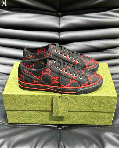Gucci 1977 All Over GG Logo Casual Sneakers