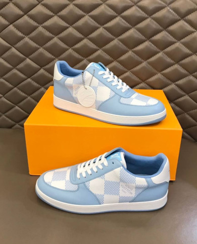 Louis Vuitton Damier Pattern Low Top Casual Sneakers