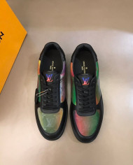 Louis Vuitton Gradient Print Low Top Lace Up Casual Shoes