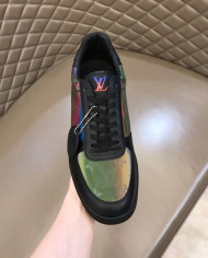 Louis Vuitton Gradient Print Low Top Lace Up Casual Shoes