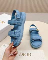 Dior Quilted Velcro Platform Sandals