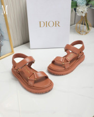 Dior D Wave Series T Strap Velcro Platform Sandals