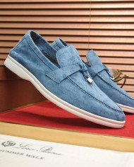 Lora Piana Couple style business loafers cowhide
