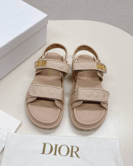 Dior Quilted Velcro Platform Sandals