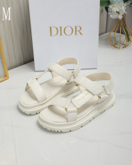 Dior D Wave Series T Strap Velcro Platform Sandals