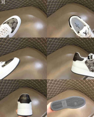 Louis Vuitton Monogram Print Patchwork Low Top Casual Sneakers