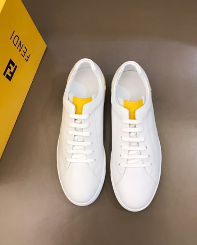 Fendi Low Top Lace Up Casual Sneakers