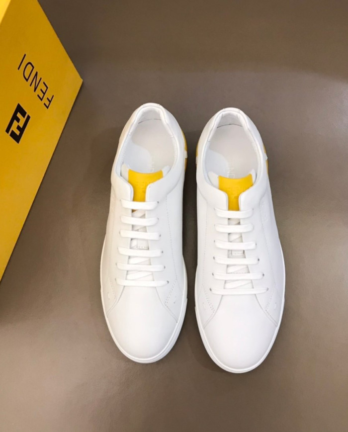 Fendi Low Top Lace Up Casual Sneakers