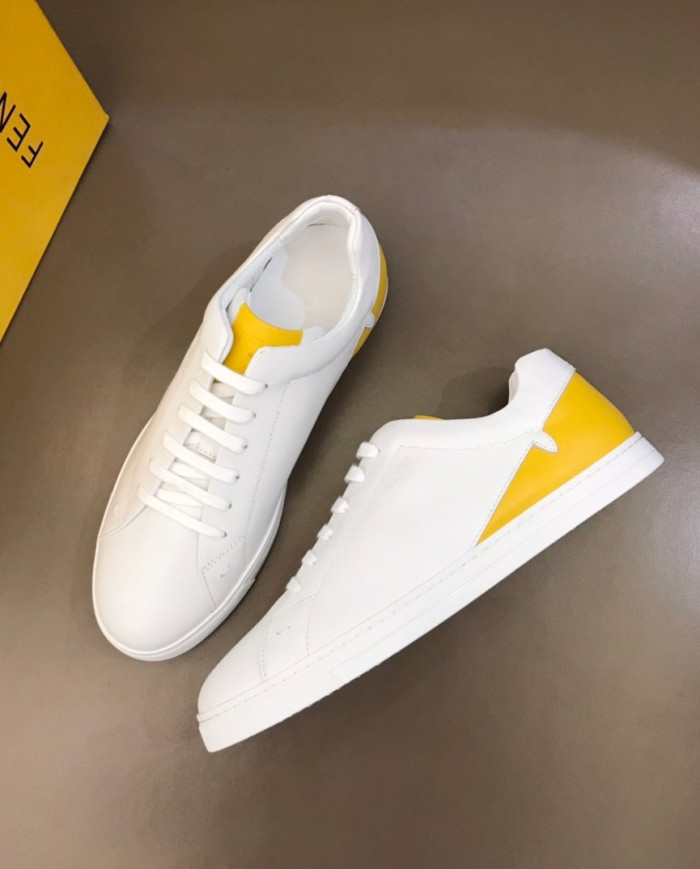 Fendi Low Top Lace Up Casual Sneakers