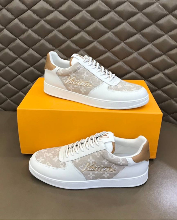 Louis Vuitton Monogram Print Patchwork Low Top Casual Sneakers