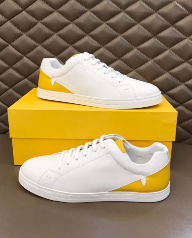 Fendi Low Top Lace Up Casual Sneakers